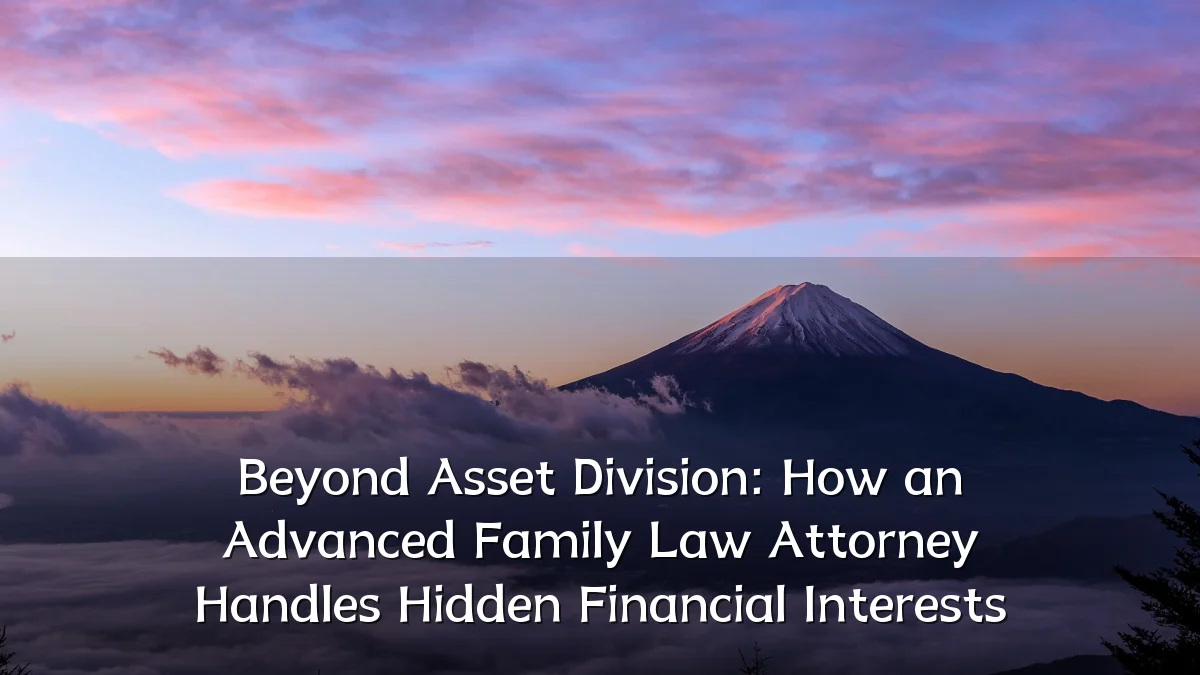 Beyond Asset Division: How an Advanced Family Law Attorney Handles Hidden Financial Interests