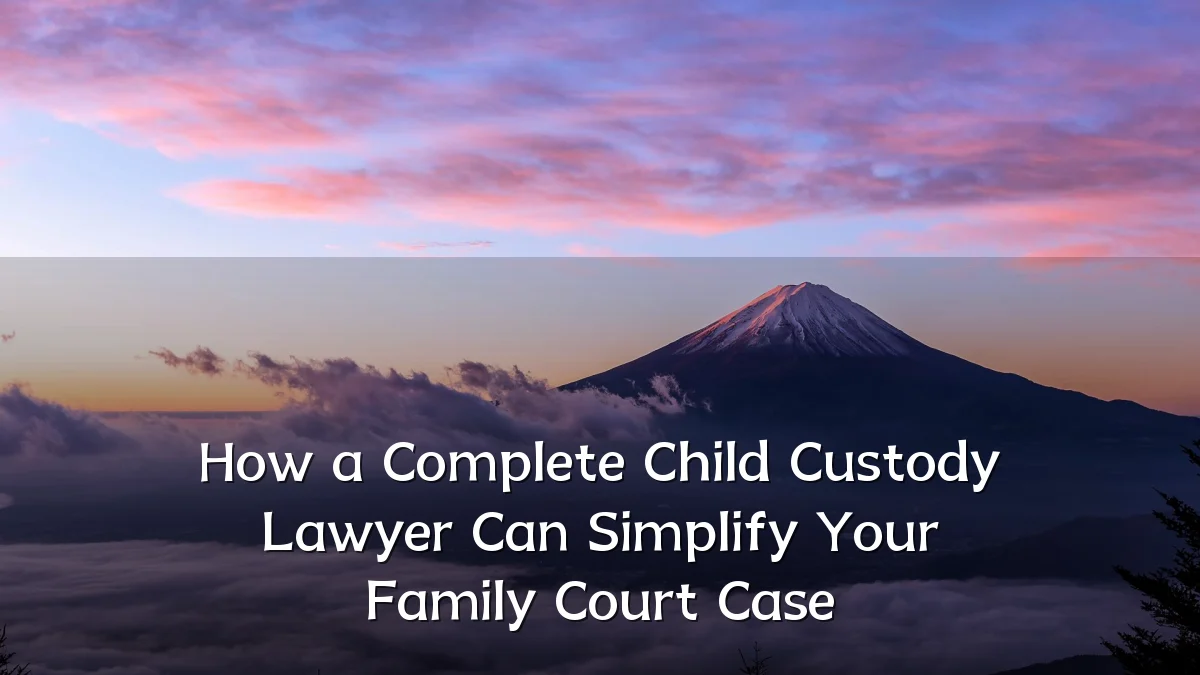 How a Complete Child Custody Lawyer Can Simplify Your Family Court Case