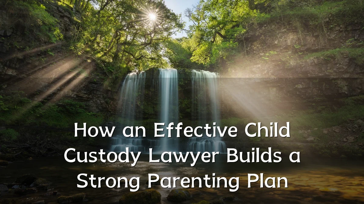 How an Effective Child Custody Lawyer Builds a Strong Parenting Plan
