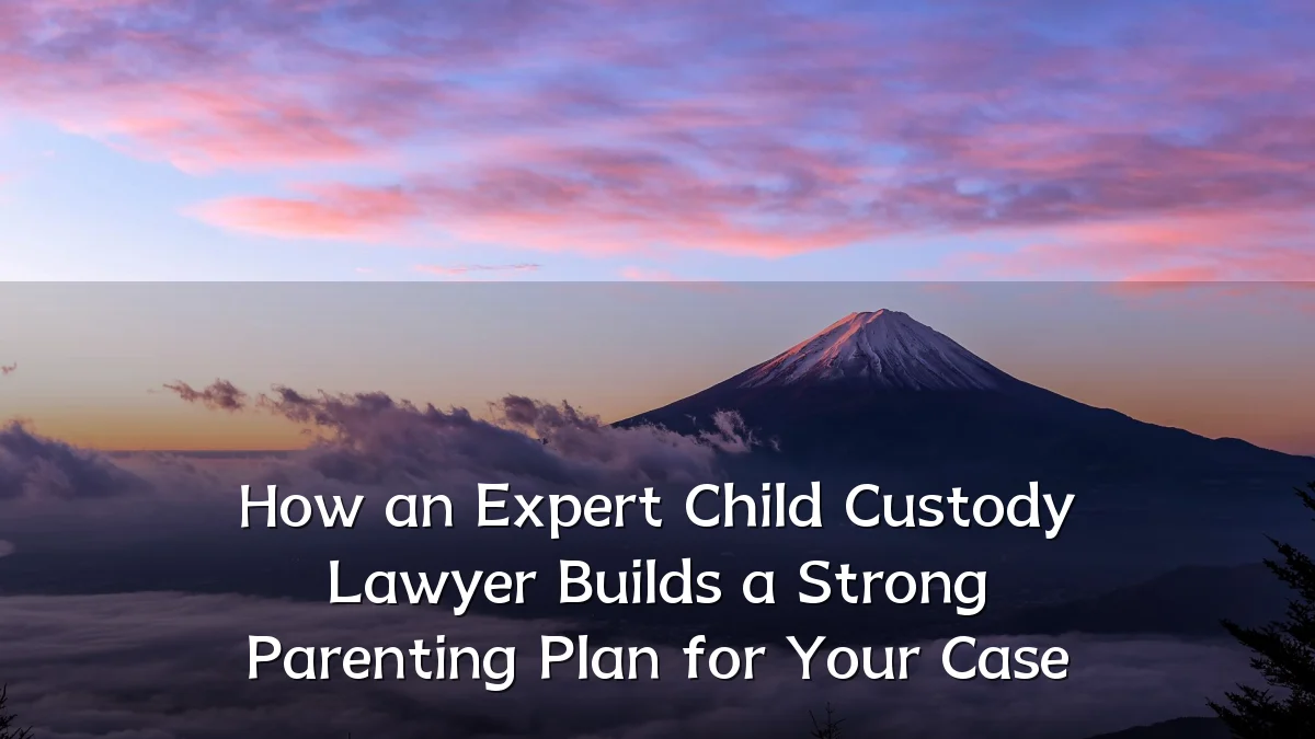 How an Expert Child Custody Lawyer Builds a Strong Parenting Plan for Your Case