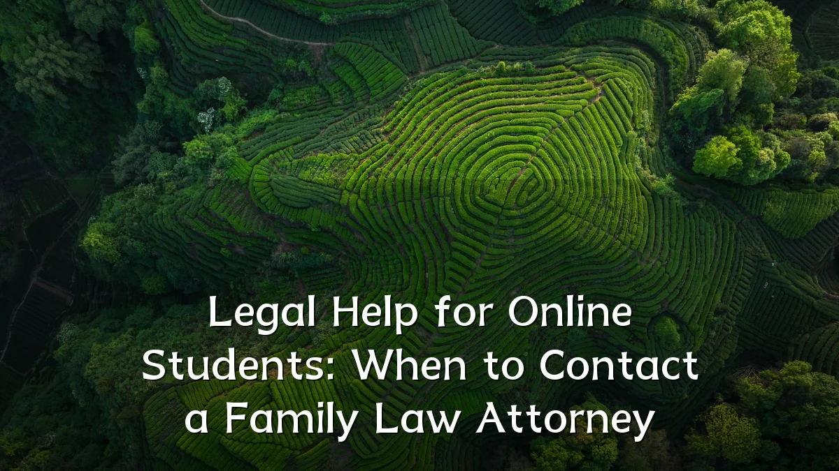 Legal Help for Online Students: When to Contact a Family Law Attorney