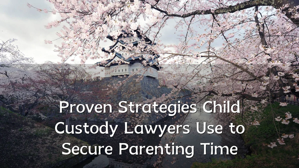 Proven Strategies Child Custody Lawyers Use to Secure Parenting Time