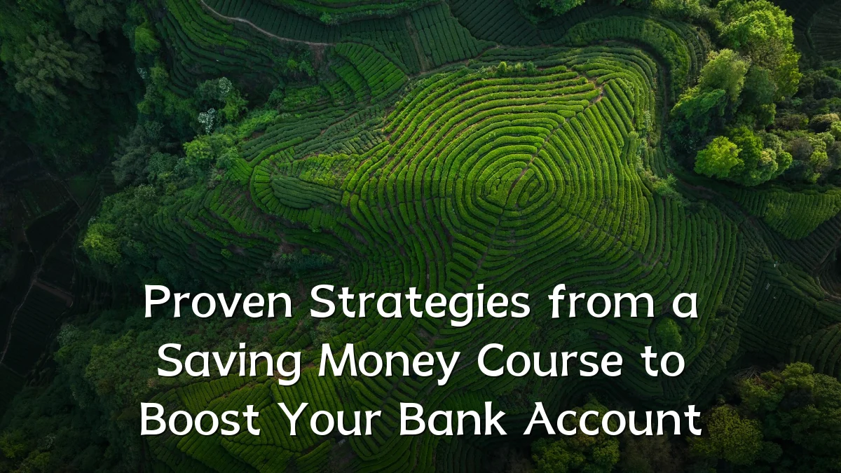 Proven Strategies from a Saving Money Course to Boost Your Bank Account