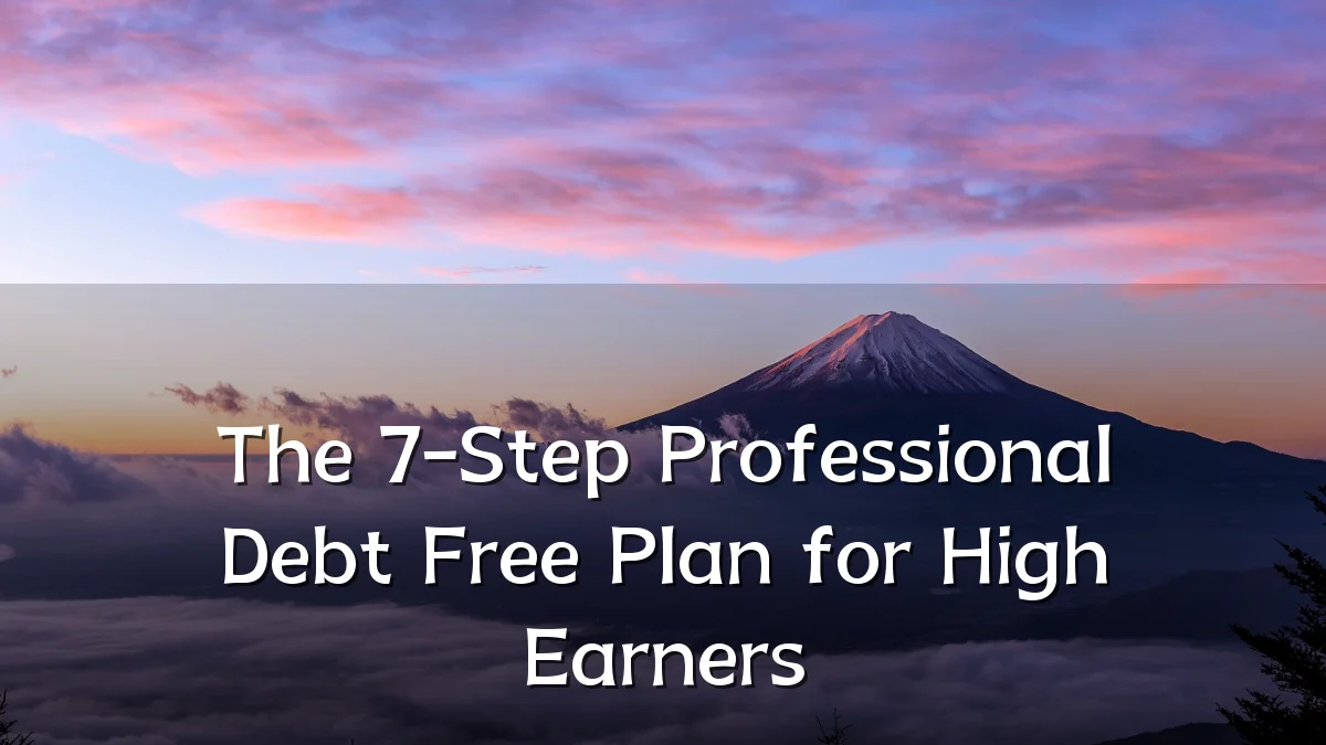 The 7-Step Professional Debt Free Plan for High Earners