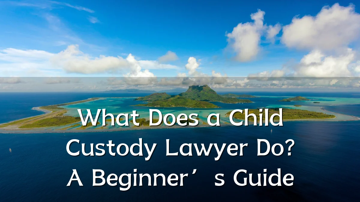 What Does a Child Custody Lawyer Do? A Beginner’s Guide