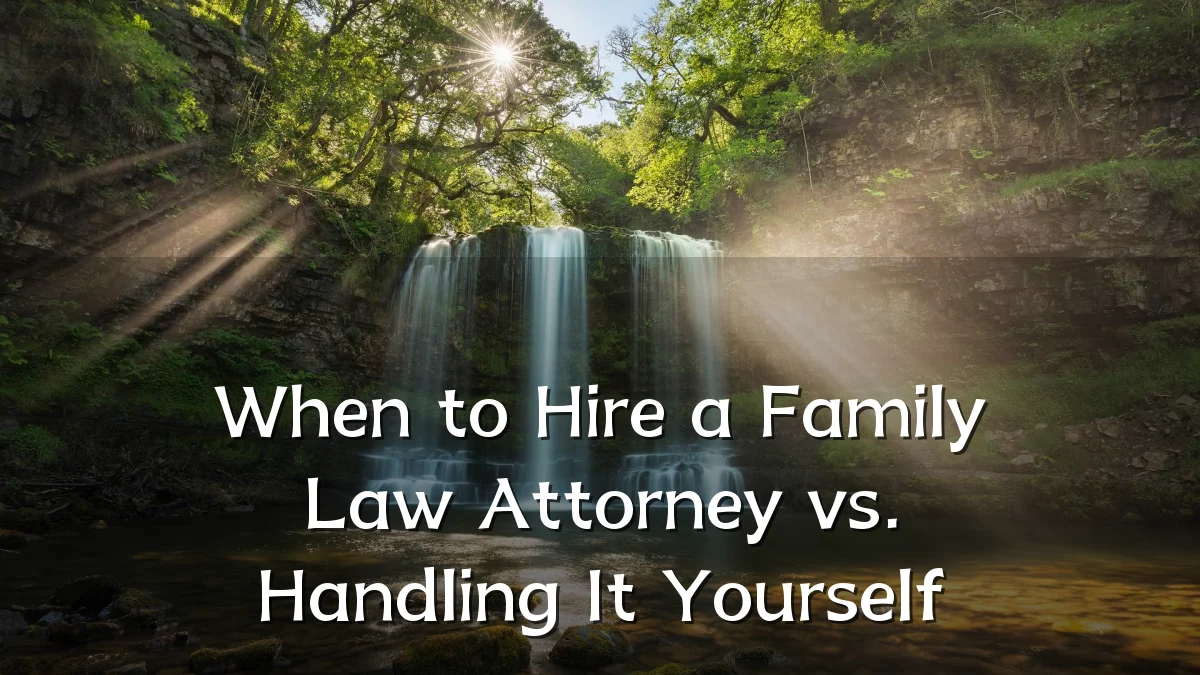 When to Hire a Family Law Attorney vs. Handling It Yourself