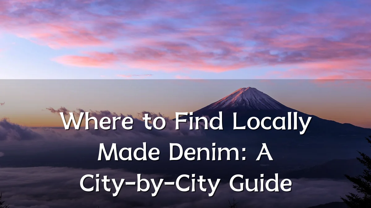 Where to Find Locally Made Denim: A City-by-City Guide