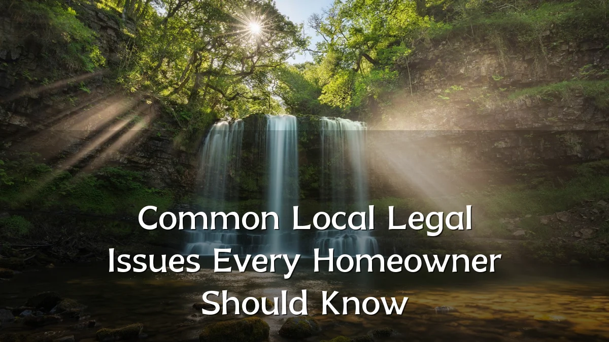 Common Local Legal Issues Every Homeowner Should Know