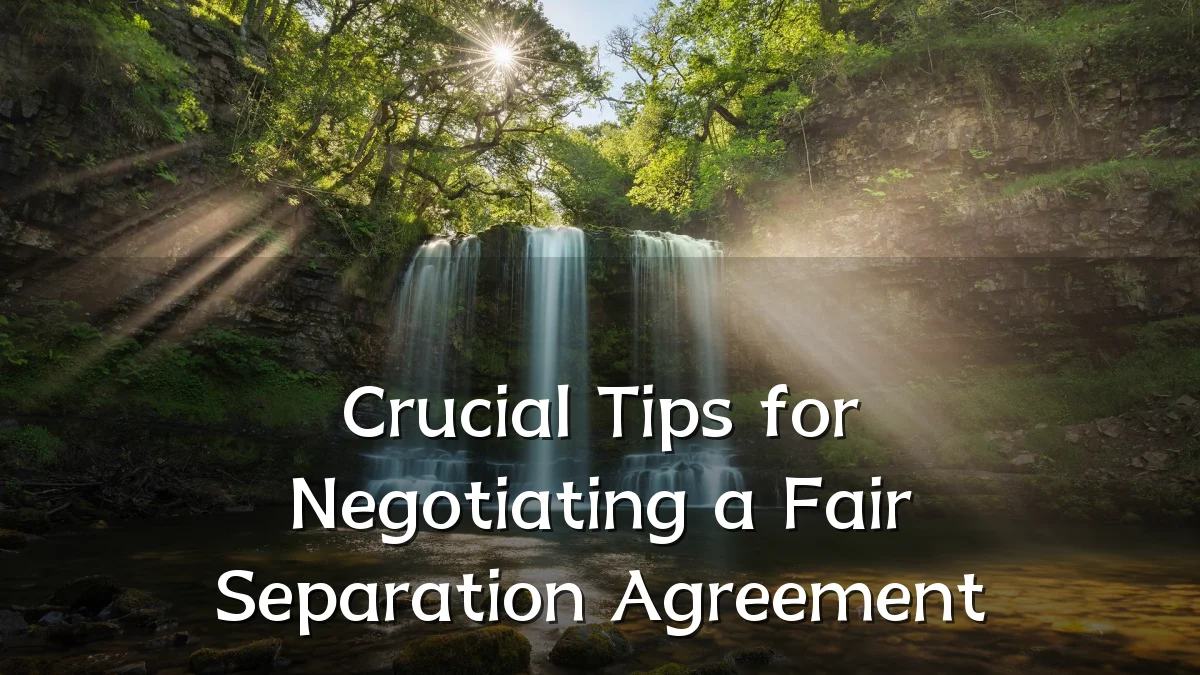 Crucial Tips for Negotiating a Fair Separation Agreement