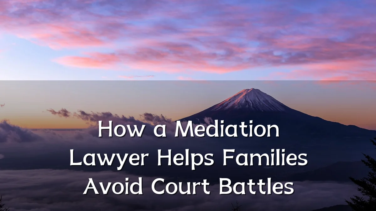 How a Mediation Lawyer Helps Families Avoid Court Battles
