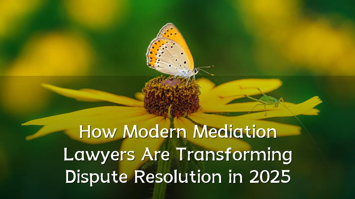 How Modern Mediation Lawyers Are Transforming Dispute Resolution in 2025
