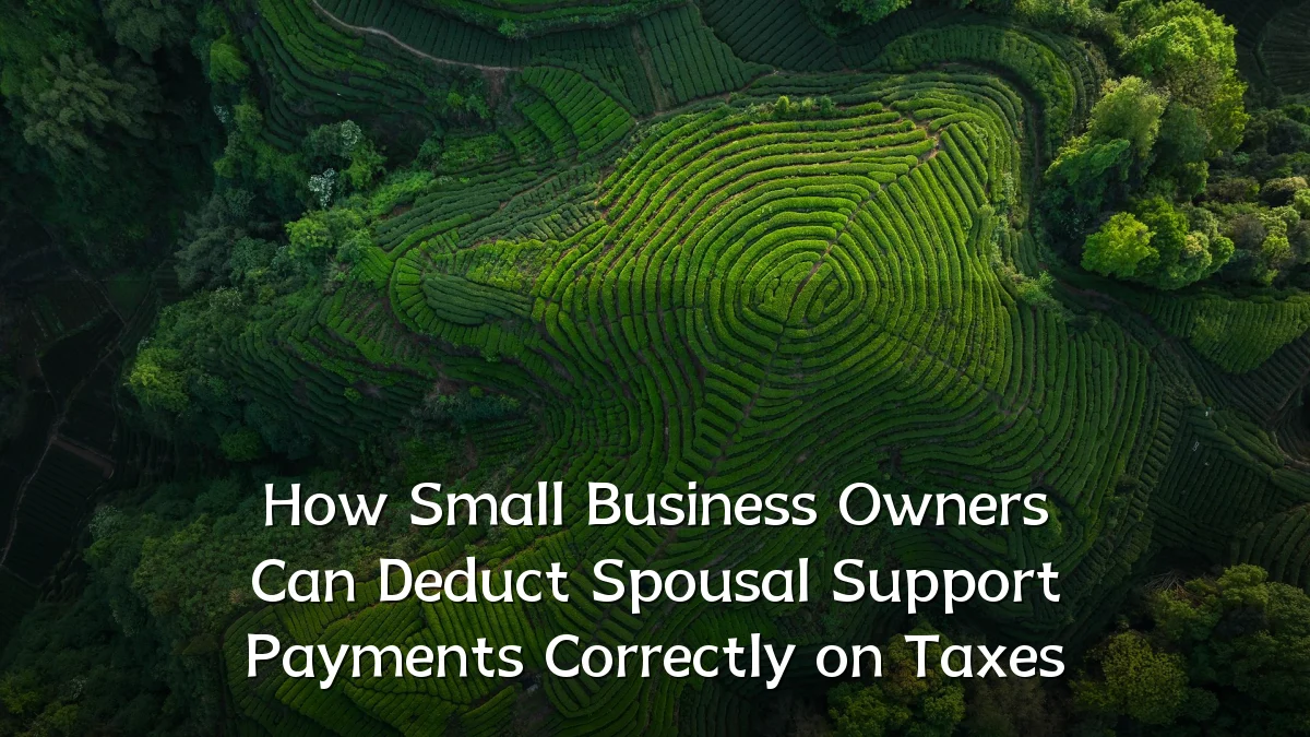 How Small Business Owners Can Deduct Spousal Support Payments Correctly on Taxes