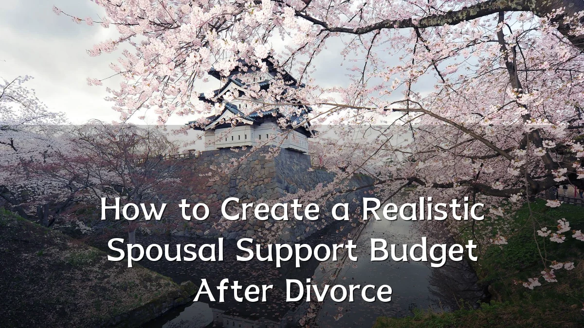 How to Create a Realistic Spousal Support Budget After Divorce