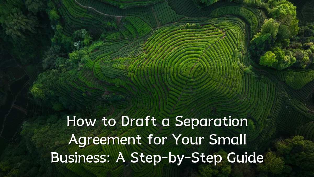 How to Draft a Separation Agreement for Your Small Business: A Step-by-Step Guide
