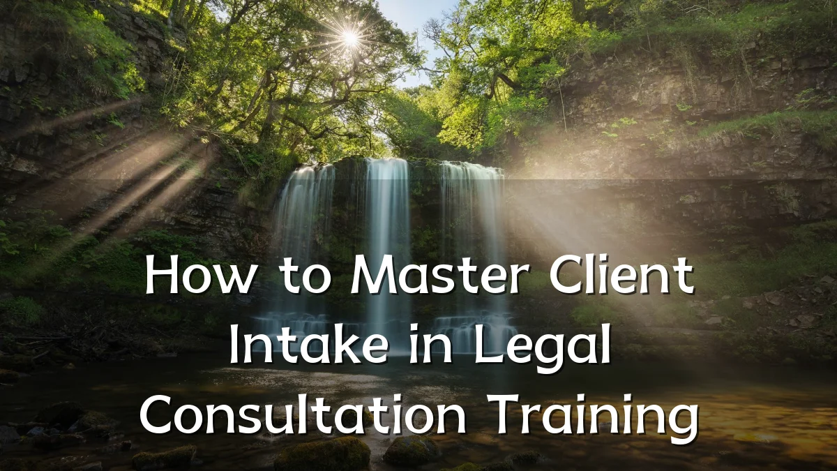 How to Master Client Intake in Legal Consultation Training