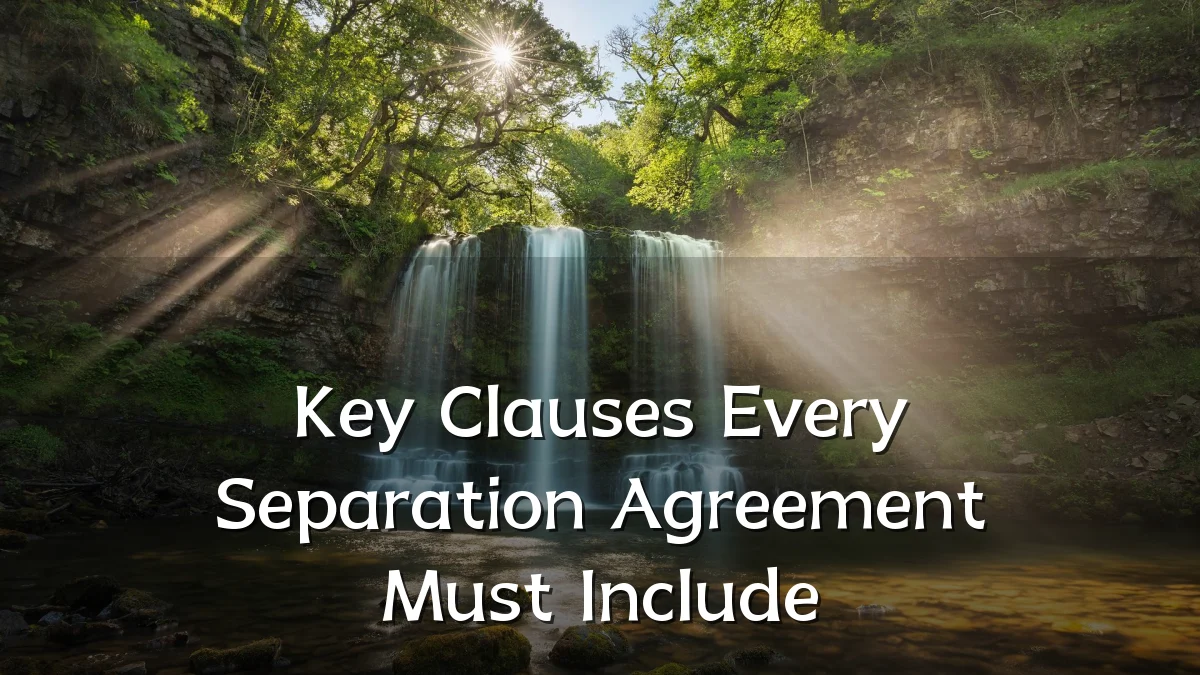 Key Clauses Every Separation Agreement Must Include