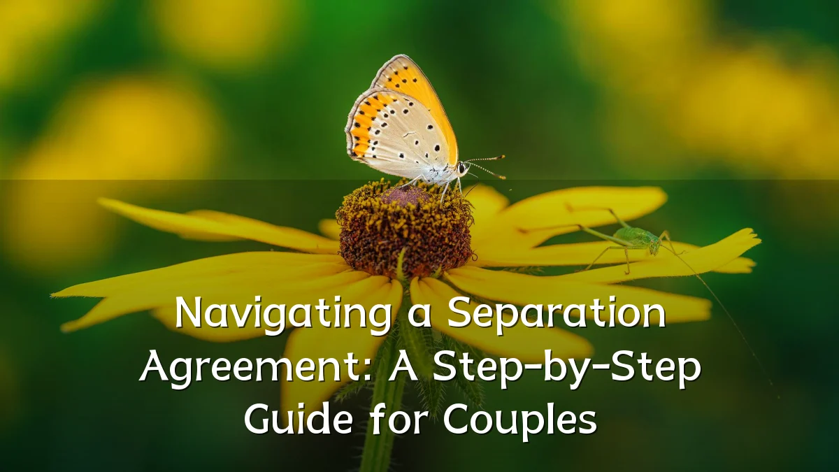 Navigating a Separation Agreement: A Step-by-Step Guide for Couples
