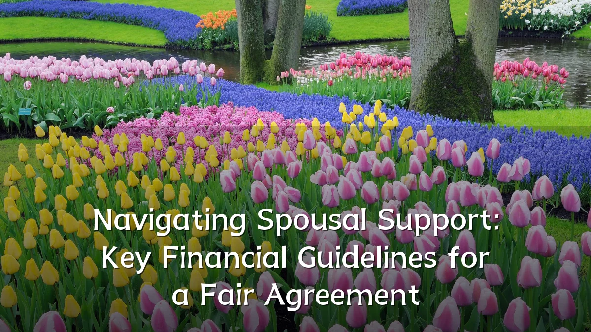 Navigating Spousal Support: Key Financial Guidelines for a Fair Agreement