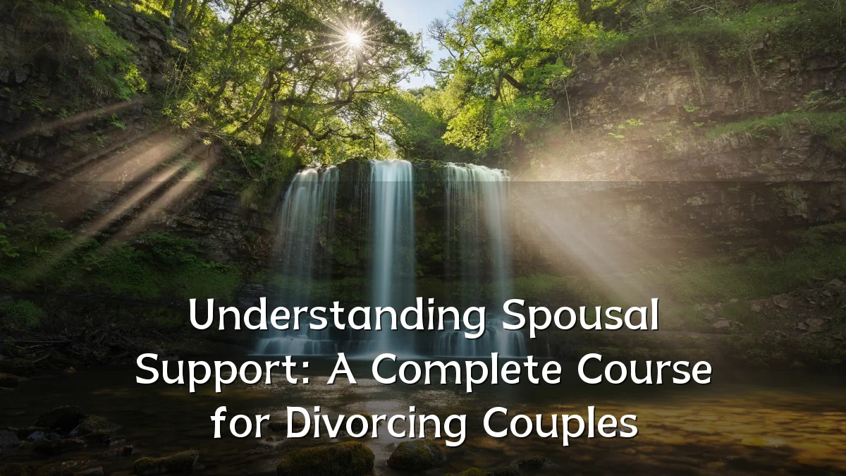 Understanding Spousal Support: A Complete Course for Divorcing Couples