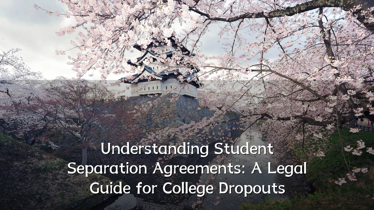 Understanding Student Separation Agreements: A Legal Guide for College Dropouts
